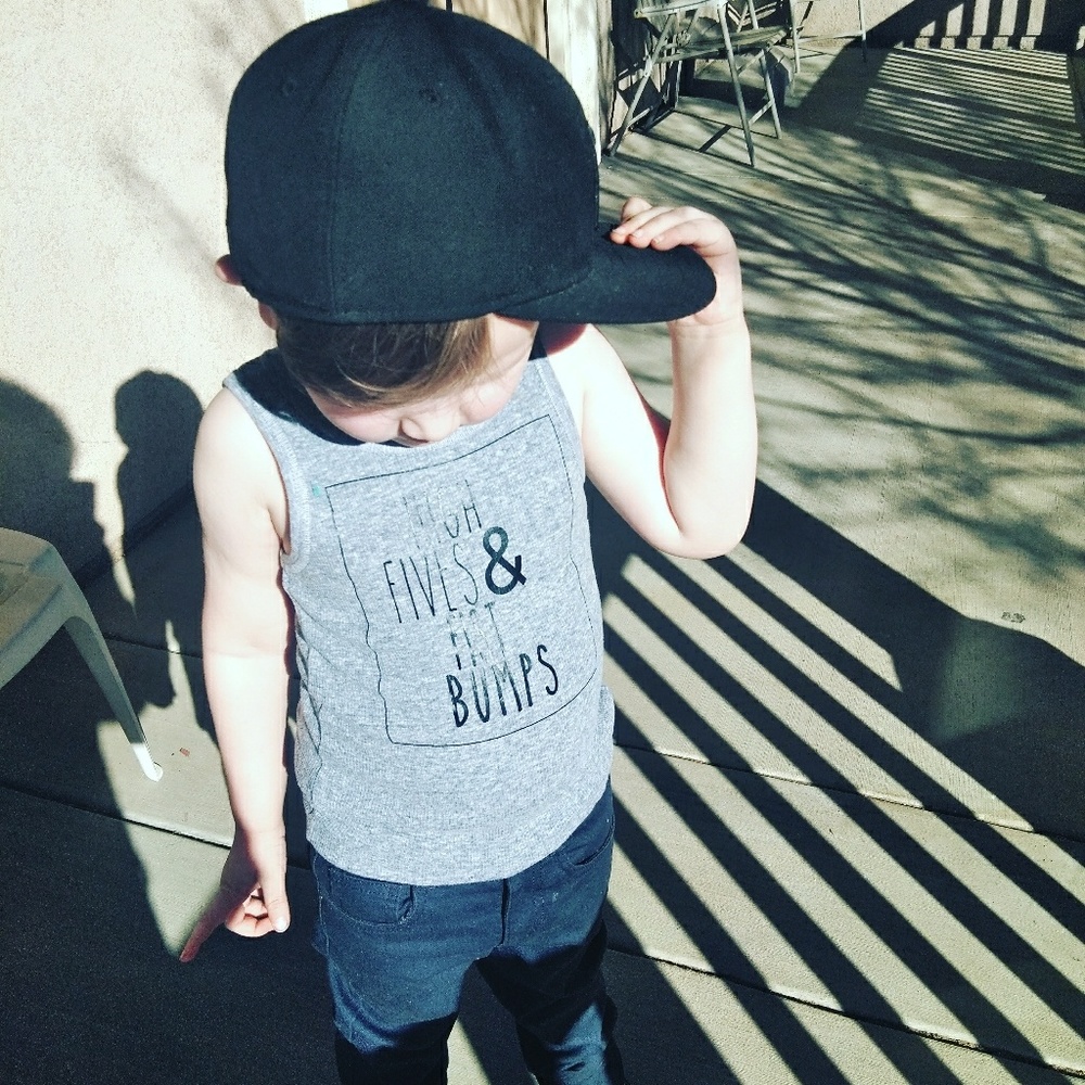 High fives and fist bumps  tank top